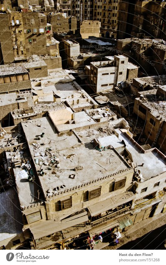 khan el khalili Cairo Egypt Roof Flat roof Town Urban development Near and Middle East Arabia Africa Urbanization Bird's-eye view Overview Quarter