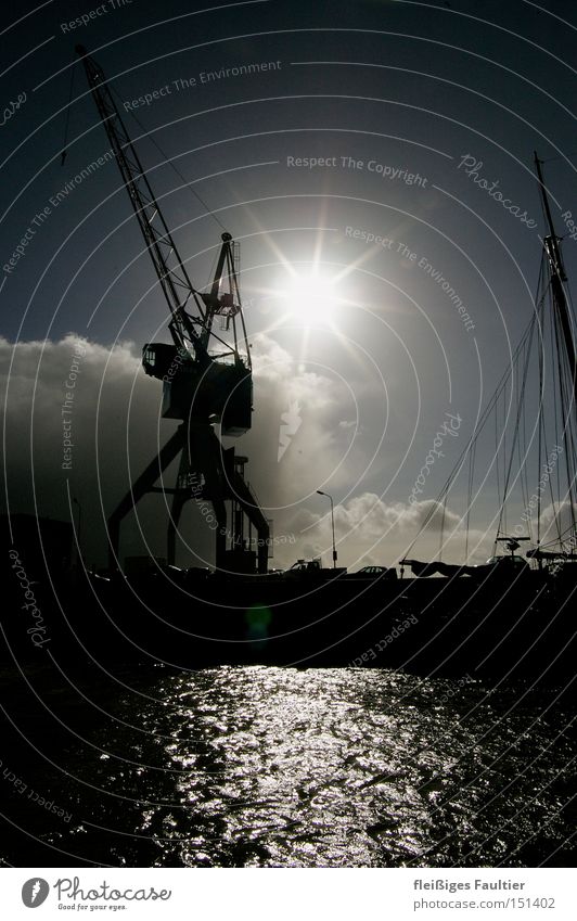 crane Subdued colour Exterior shot Deserted Copy Space right Copy Space top Copy Space bottom Copy Space middle Day Light Shadow Contrast Silhouette Reflection