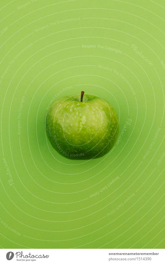 Jammy apple on green Art Esthetic Apple Tree of knowledge Apple harvest Apple pie Apple puree Green Grass green Delicious Appetite Healthy Eating