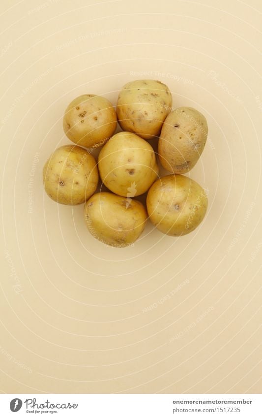 Jammy potato on beige Art Work of art Esthetic Potatoes Crisps Potato field Potato dish Potato harvest Healthy Eating Harvest Seasonal farm worker Beige 7