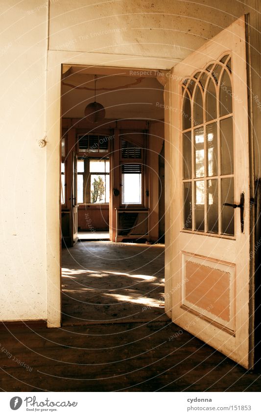 open House (Residential Structure) Villa Window Light Vacancy Living or residing Time Transience Classical Nostalgia Century Derelict Old fashioned Loneliness