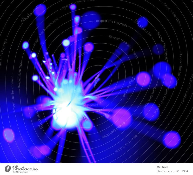 blue light - 1 - Explosion Visual spectacle Light Work of art Firecracker New Year's Eve Patch of colour Seventies Blue Point of light Bang Beam of light