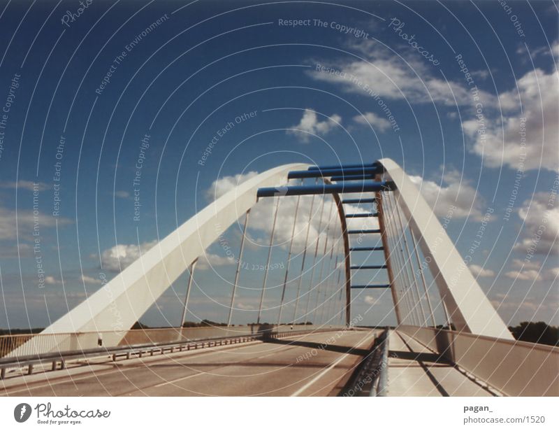 elbebrück Architecture Bridge Street Elbe Sky Blue