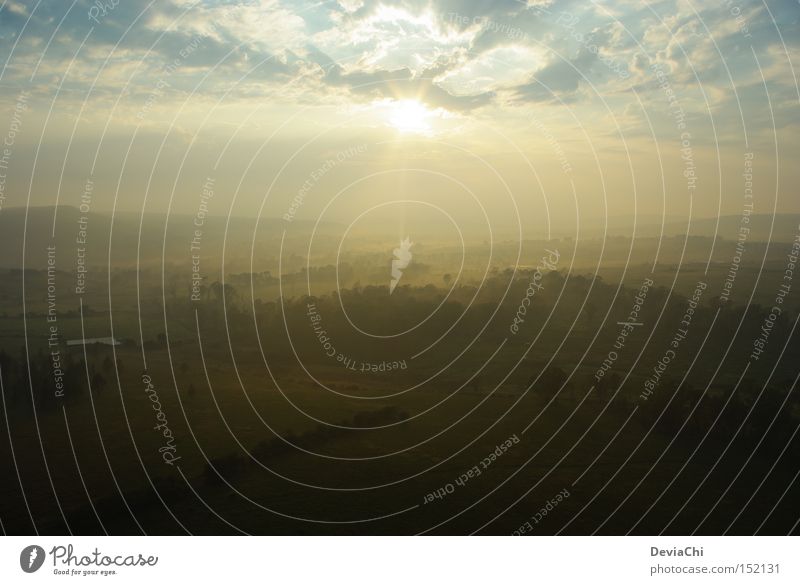 Dust in the Wind Sunrise Morning South Africa Hot Air Balloon Fog Clouds Wake up Day