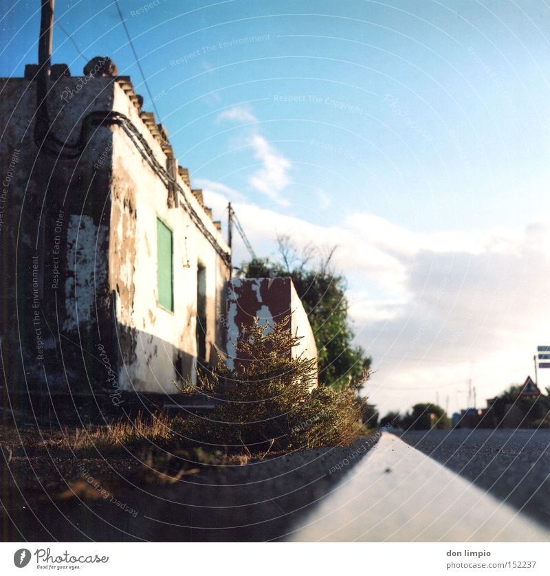 antigua Street Island Old Fuerteventura Medium format Analog Derelict casa Americas