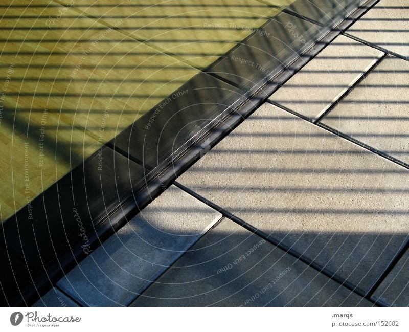 Moonlight Shadow Colour photo Exterior shot Experimental Abstract Pattern Light Contrast Building Architecture Window Stone Glass Line Stripe Exceptional Dark