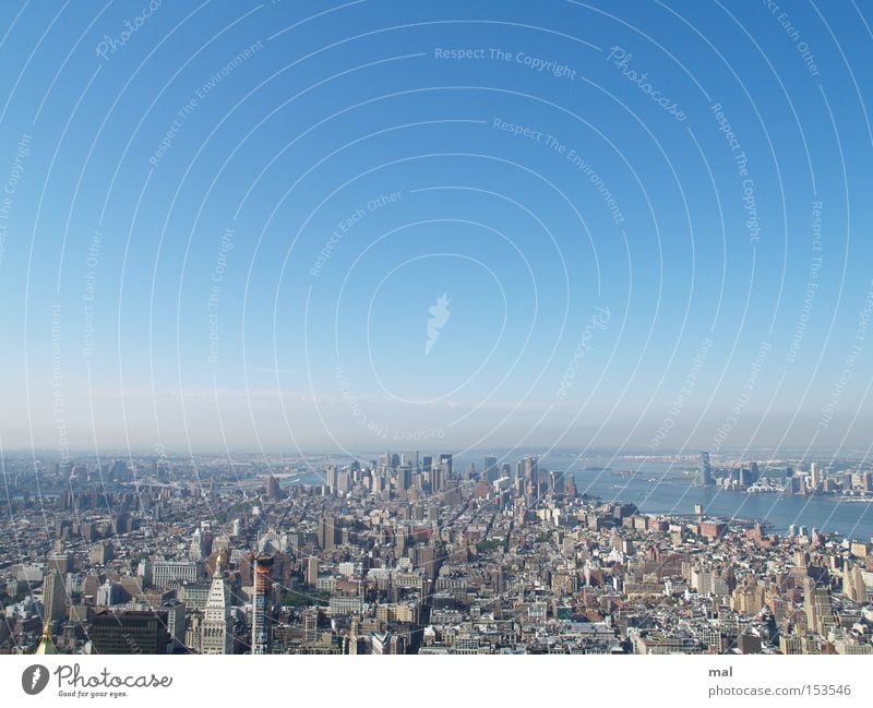 New York City Landmark Monument Panorama (View) Manhattan Sky Skyline Obama Americas USA Blue Financial District Large Town