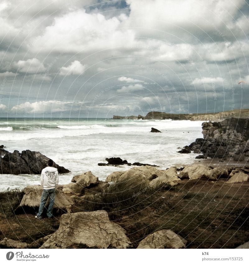 uneasy conditions Late Wait Break Stagnating Waves Surf Coast Rocky coastline Beach