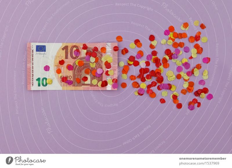 What do I say, 10 euros! Art Work of art Esthetic Euro bill Financial Crisis Confetti Decline Derelict Europe Euro symbol Crisis management Impending crisis