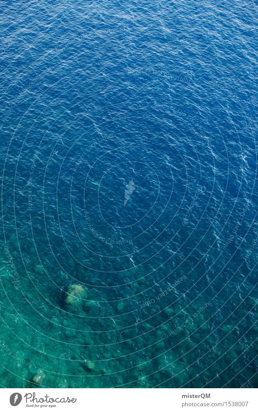 Sea blue. Art Esthetic Ocean Sea water Strait The deep Water Coast Summer Summer vacation Blue Vacation photo Vacation destination Colour photo Multicoloured