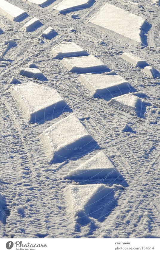 snow tracks Winter Ice Snow Nature White Blue Cold Frost Snowflake Tracks Pattern Line