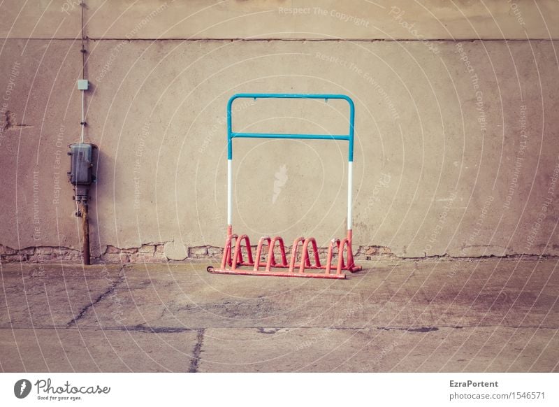 France Town House (Residential Structure) Wall (barrier) Wall (building) Facade Lanes & trails Concrete Metal Line Blue Gray Red White Colour Bicycle rack Cable