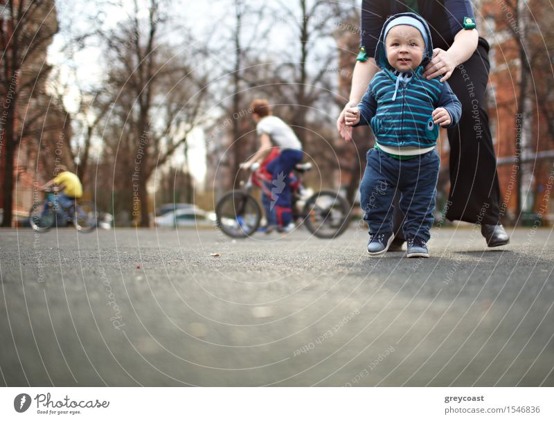 The first steps of the kid. Natural colors, shallow dof. Joy Happy Life Child Baby Toddler Boy (child) Mother Adults Family & Relations Infancy Feet 2