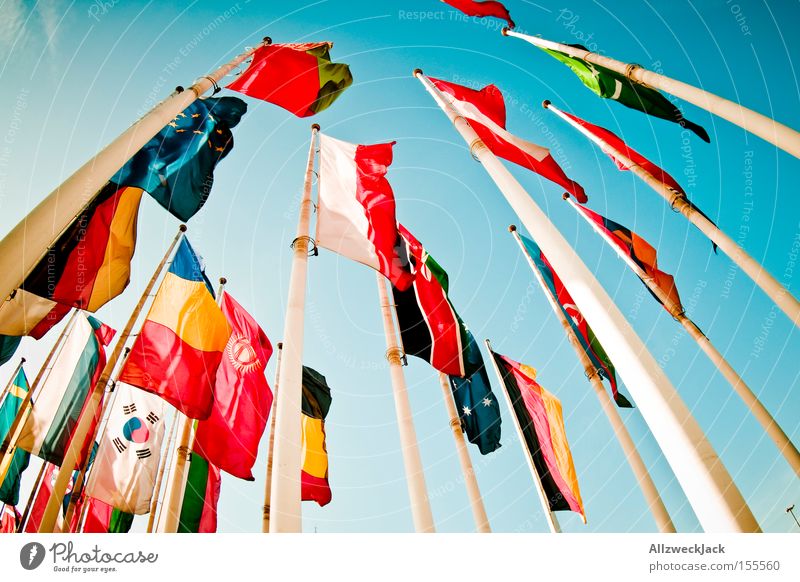 summit Flag Pennant International Americas Countries Australia + Oceania Multicultural Together General Peace Exhibition Trade fair Detail National