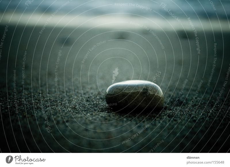 A day at the sea IV Baltic Sea Beach Ocean Stone Hissing Waves Dark Ahrenshoop Mecklenburg-Western Pomerania