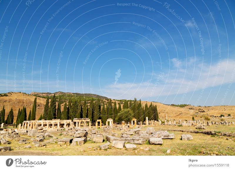 the column and the roman temple Beautiful Vacation & Travel Tourism Stadium Art Museum Theatre Small Town Ruin Architecture Stone Old Bright Historic Retro