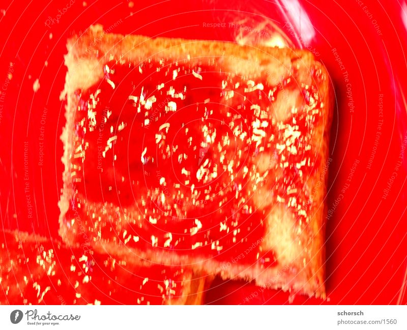 jam bread Bread Jam Breakfast Plate Red Nutrition Toast