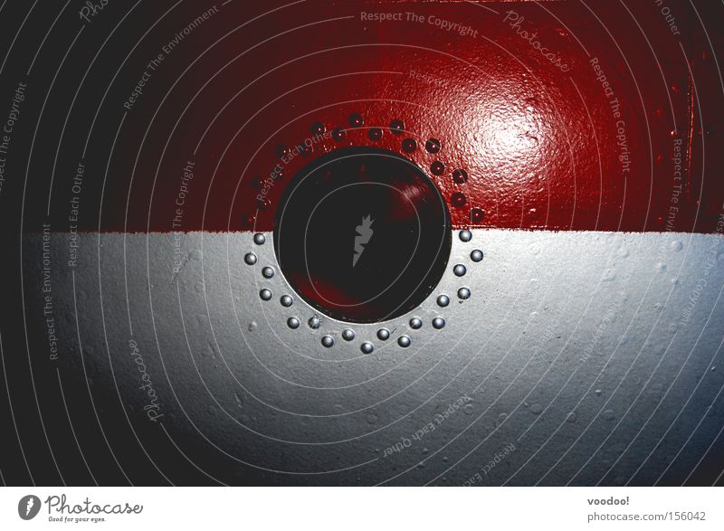 Celestial bodies (out of service) Hatch Hollow Black Holes Red White Dark Door Rivet Window Block Industry into space peephole have a look fetch