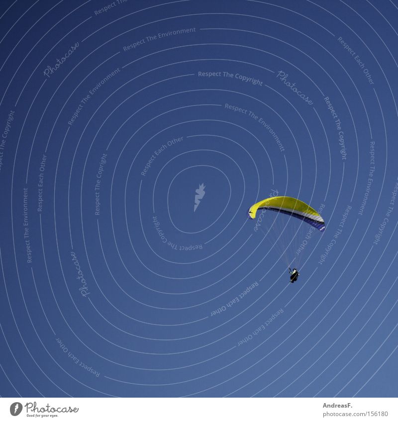 only flying is better Parachute Paragliding Paraglider Sky Flying sports Skydiver Glide Free Freedom Blue sky Monstrous Hover Airport Funsport