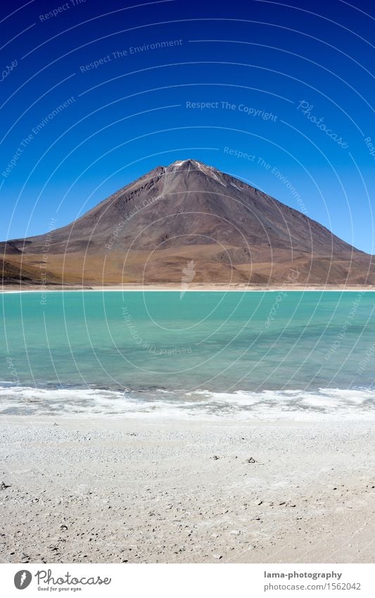 Laguna Verde Vacation & Travel Adventure Far-off places Sightseeing Nature Landscape Elements Sand Water Sky Snowcapped peak Volcano Licancabur Lagoon