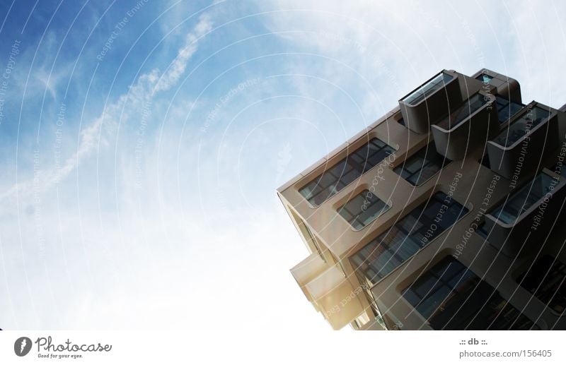 .:: HAFENcity ::. Sky Blue White Clouds Hamburg Harbor city Modern Glass Architecture