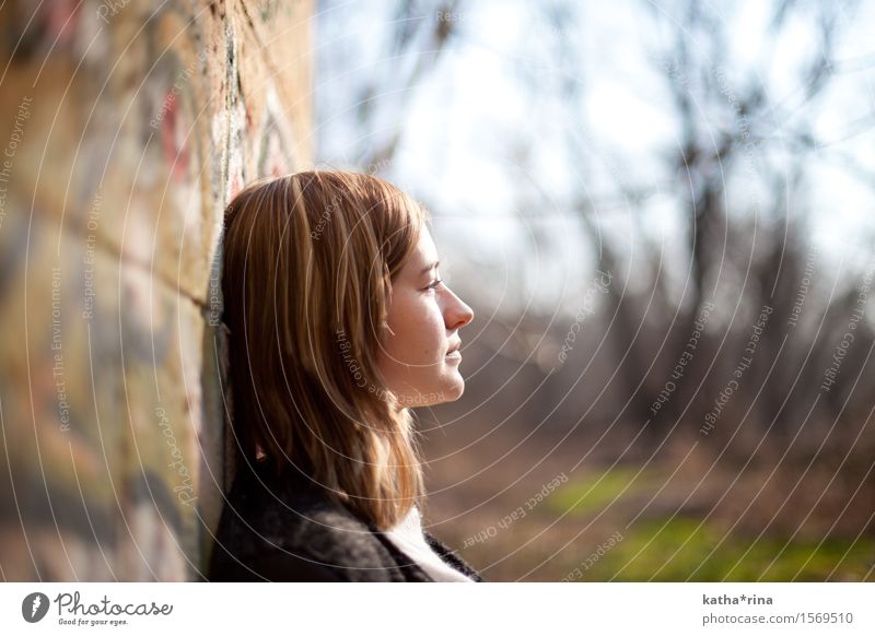 Spring . ii Sun Human being Feminine Young woman Youth (Young adults) 1 18 - 30 years Adults Relaxation Dream Beautiful Meditative Colour photo Subdued colour