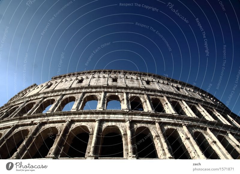 arcade Vacation & Travel Tourism Sightseeing City trip Cloudless sky Beautiful weather Rome Italy Town Capital city Downtown Old town Ruin Places