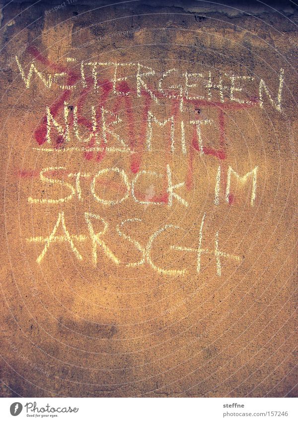 Too musty? Stick Figure of speech Graffiti Scribbles To make dirty Wall (building) Wall (barrier) Petit bourgeois Demand Obscure Mural painting Hind quarters