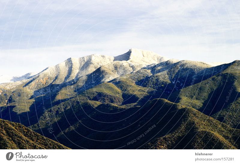 Ojai Valley With Snow Nature Landscape Travel photography Mountain Sky Tourism Winter California Rock Ice Cold White Stone block