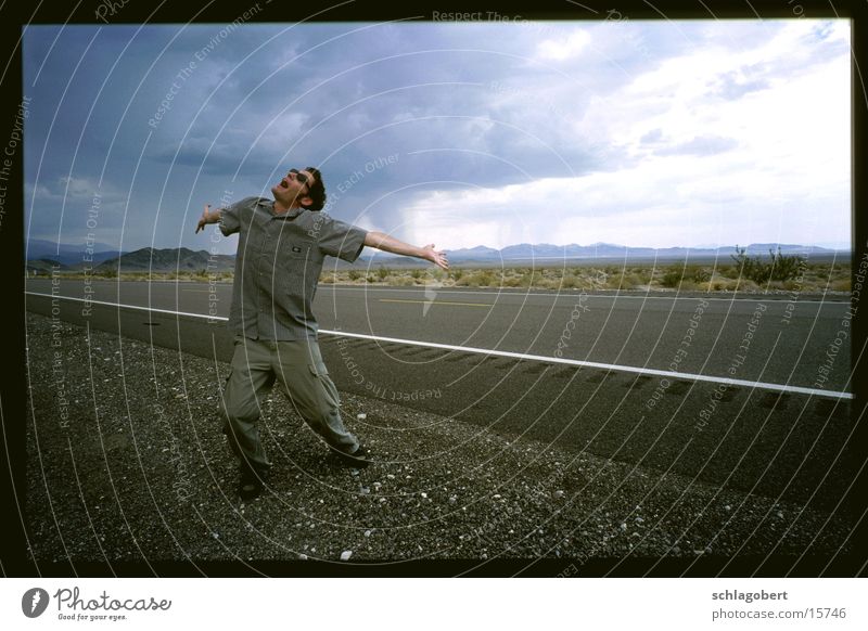 waiting for rain in death valley Emotions Death valley Nationalpark Clouds Rain Sunglasses Man Roland Juno 60 hallelujah Street