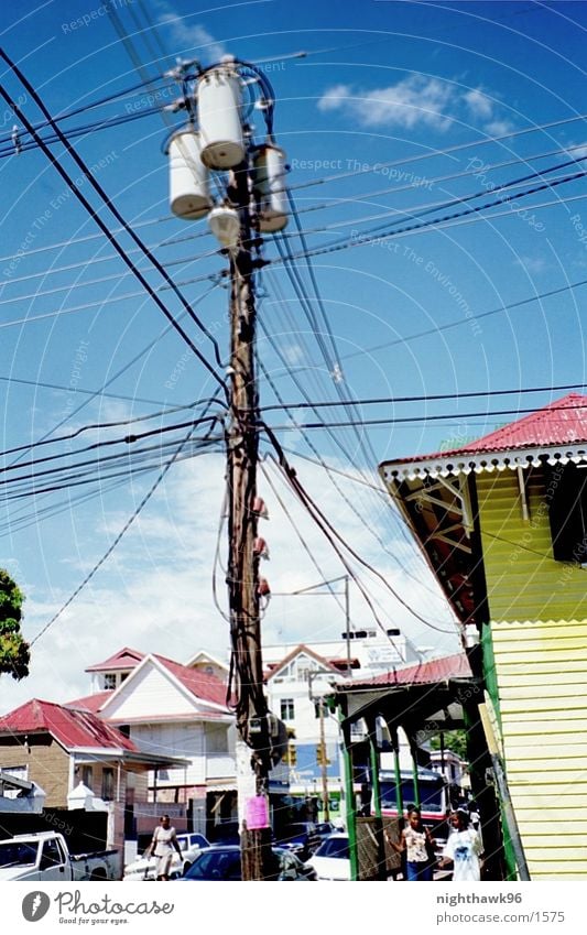 Communication 01 House (Residential Structure) Electricity pylon Transmission lines Cuba