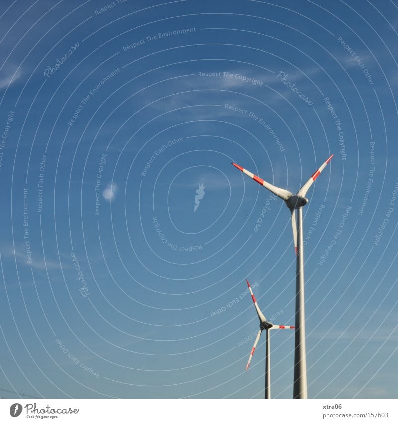 on the journey from the berlin usertreffen Wind energy plant Electricity Energy Sky Summer Graphic Things big and small