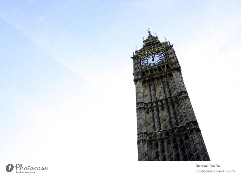 Great Benjamin Big Ben London Great Britain Blue Sun Westminster Abbey England Tower