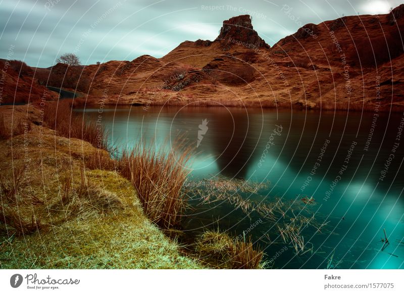 Fairy Glen Environment Nature Landscape Water Sky Clouds Sunlight Spring Wind Grass Bushes Moss Hill Rock Mountain Peak Lake Authentic Free Fresh Calm Scotland