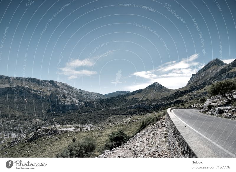 Serra de Tramuntana Majorca Mountain Landscape Nature Hiking Plant Vacation & Travel Sky Meadow Vantage point Panorama (View) Mountaineering tramontana Large