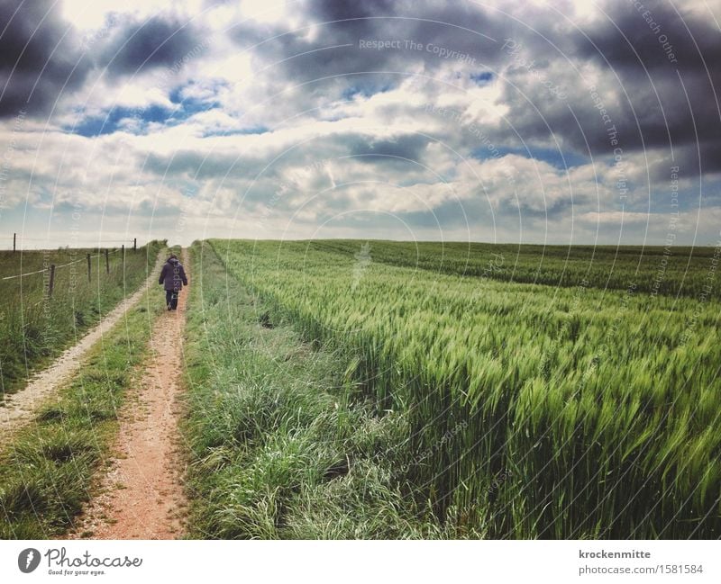 Rider On The Storm Leisure and hobbies Freedom Hiking Human being Woman Adults Man Female senior 1 45 - 60 years Environment Nature Landscape Sky Clouds