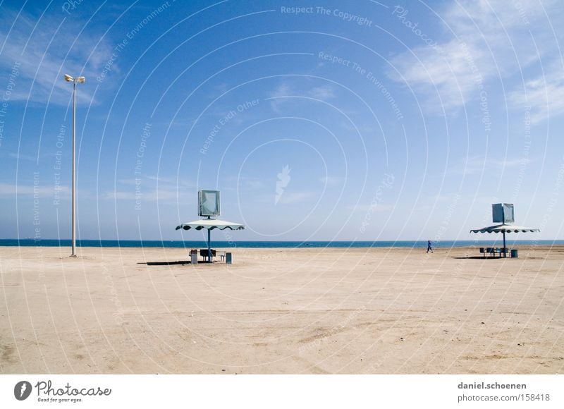 Dream beach3 Beach Sky Horizon Blue White Surrealism Ocean Water Vacation & Travel Travel photography Derelict Coast