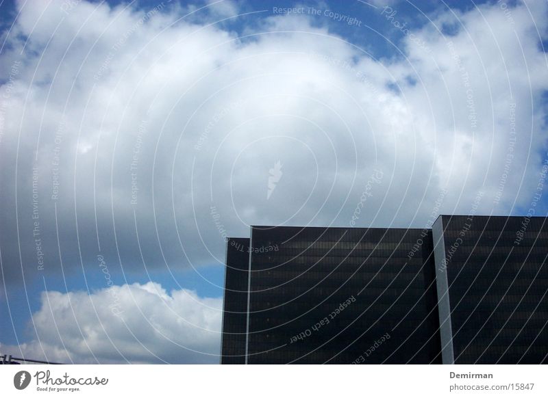 high up House (Residential Structure) High-rise Dark Architecture Bright Sky