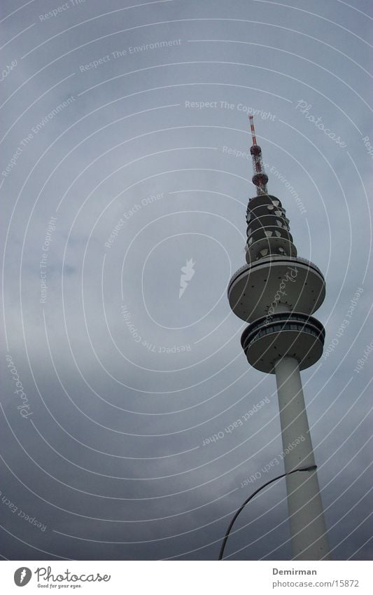 television tower hh Television Clouds Bad weather Twilight Architecture Hamburg Television tower Hamburg TV tower