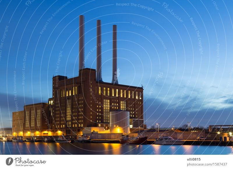 Svanemolle Power Plant in Copenhagen, Denmark Industry Environment Building Architecture Chimney Energy Environmental pollution Emission fume Heat thermal