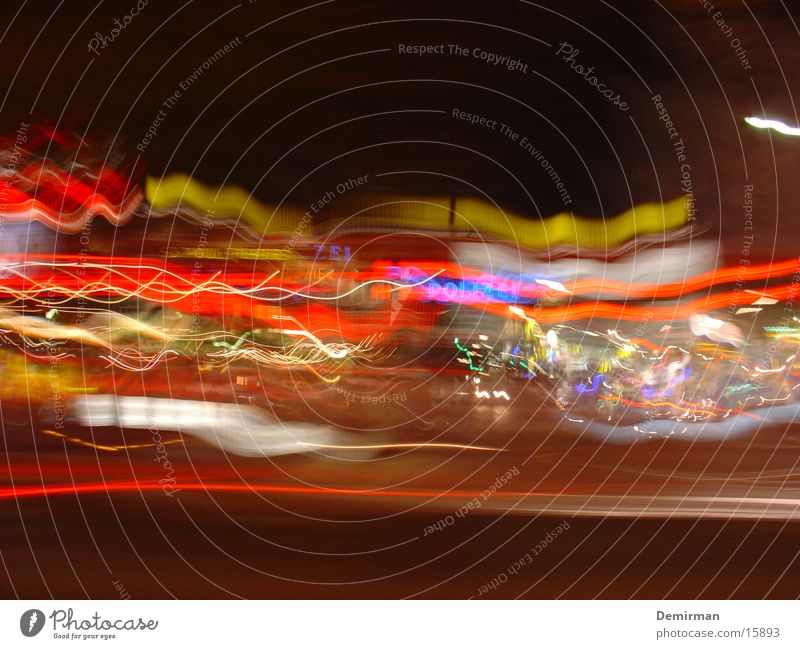 reeperbahn 01 Long exposure Exposure Reeperbahn Europe Germany Quarter Traffic light Colour Blur