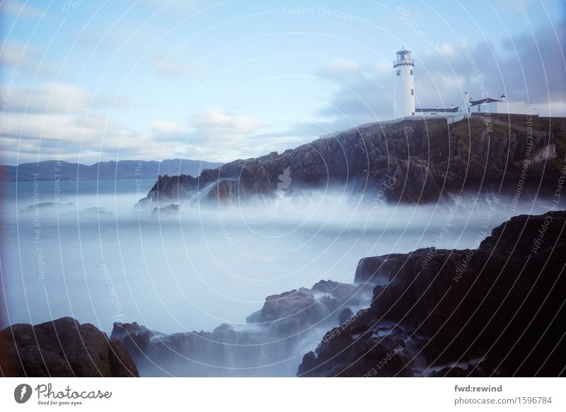 Fanad Head lighthouse Vacation & Travel Trip Adventure Far-off places Freedom Sightseeing Waves Landscape Elements Weather Beautiful weather Rock Coast Ocean