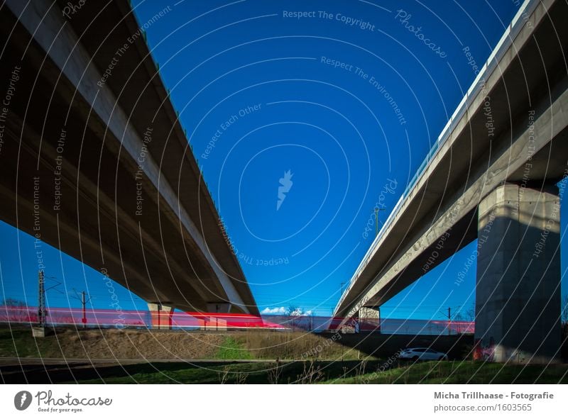 traffic routes Vacation & Travel Logistics Architecture Environment Landscape Sky Bridge Manmade structures Transport Means of transport Traffic infrastructure