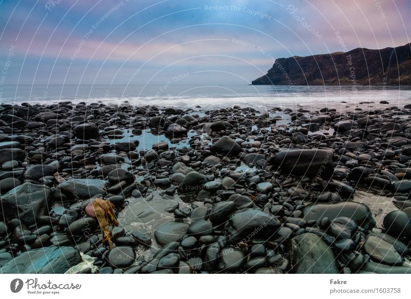 Talisker Bay Adventure Far-off places Environment Nature Landscape Elements Earth Sand Water Sky Clouds Bad weather Waves Coast Ocean Island Scotland