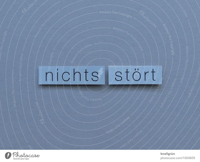 nothing disturbs Characters Signs and labeling Communicate Sharp-edged Gray Black Emotions Contentment Relaxation Calm Annoy Colour photo Studio shot Deserted