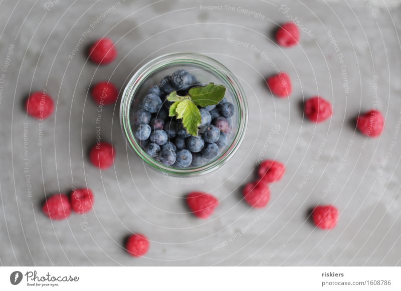 wild berries Fruit Dessert Blueberry Raspberry Banquet Fresh Healthy Together Delicious Juicy Sweet Red Colour photo Multicoloured Interior shot Deserted Day