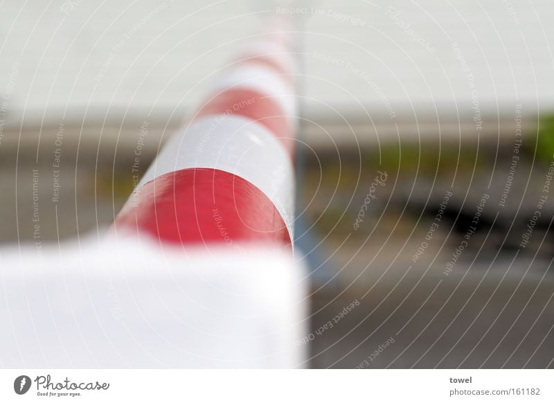 barrier Control barrier Red White Border Testing & Control Border checkpoint Railroad crossing Warning label Warning sign Dangerous Close-up tollgate