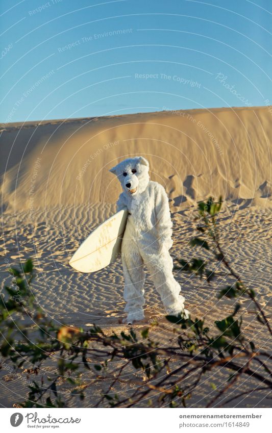 just chillin' Art Work of art Esthetic Surfer Desert Symbols and metaphors Symbolism White Posture Dune To hold on Relaxation Leisure and hobbies Disguised