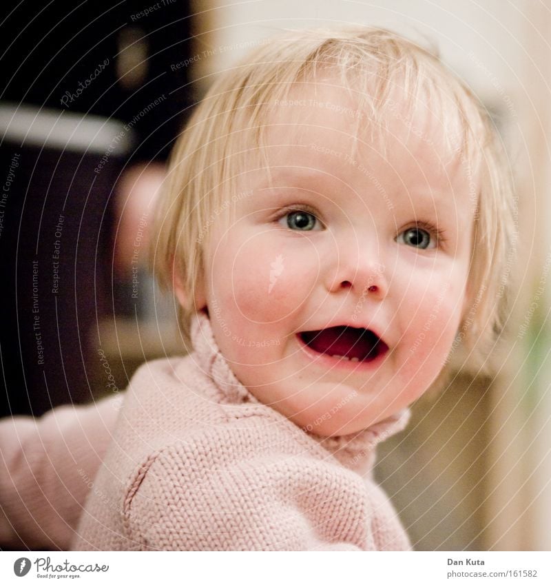 Your child photo was confirmed. Girl Child Toddler Joy Portrait photograph Emotions Blonde Sweet Laughter Alluring Cute Contentment