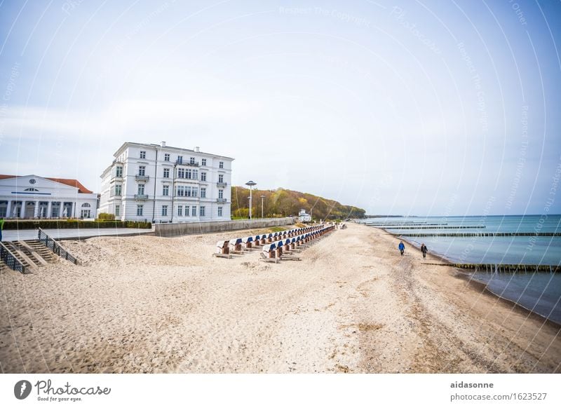 Heiligendamm Landscape Water Beach Baltic Sea Contentment Romance Attentive Dependability Serene Calm Modest Mecklenburg-Western Pomerania Germany Beach chair